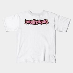 Pink Indigenous Kids T-Shirt